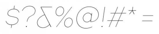 TT Firs Hairline Italic Font OTHER CHARS
