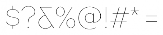 TT Firs Hairline Font OTHER CHARS