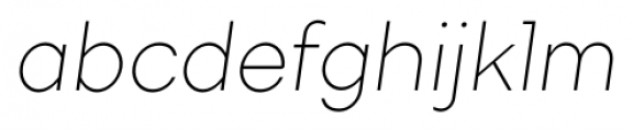 TT Firs Light Italic Font LOWERCASE
