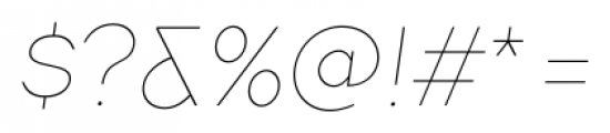 TT Firs Thin Italic Font OTHER CHARS