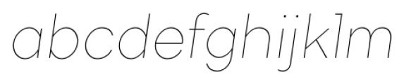 TT Firs Thin Italic Font LOWERCASE