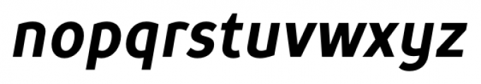 TT Prosto Sans Condensed Bold Italic Font LOWERCASE