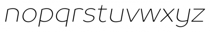 TT Prosto Sans Thin Italic Font LOWERCASE