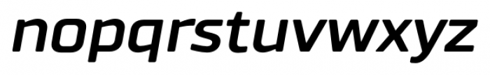 TT Russo Sans Bold Italic Font LOWERCASE