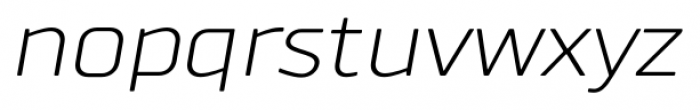 TT Russo Sans Thin Bold Italic Font LOWERCASE