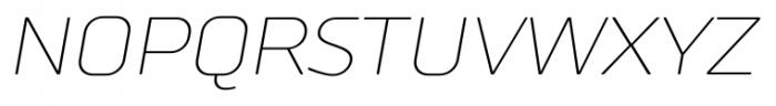 TT Russo Sans Thin Italic Font UPPERCASE