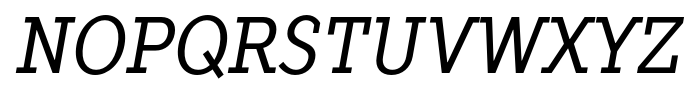 TT Slabs Condensed Italic Font UPPERCASE