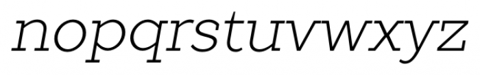 TT Slabs Thin Bold Italic Font LOWERCASE