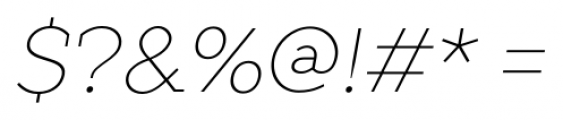 TT Slabs Thin Italic Font OTHER CHARS