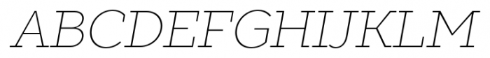 TT Slabs Thin Italic Font UPPERCASE