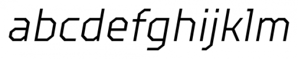 TT Squares Condensed Light Italic Font LOWERCASE
