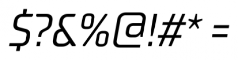 TT Supermolot Condensed Italic Font OTHER CHARS