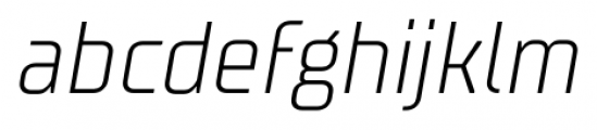 TT Supermolot Condensed Light Italic Font LOWERCASE