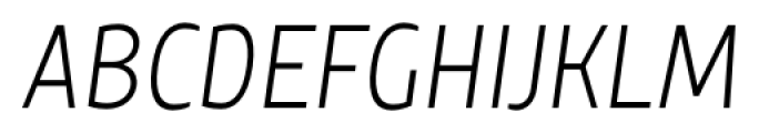 TT Teds Light Italic Font UPPERCASE