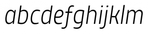 TT Teds Light Italic Font LOWERCASE