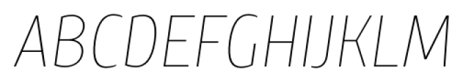 TT Teds Thin Italic Font UPPERCASE