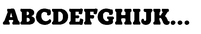 TT Bakers Black Font UPPERCASE