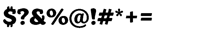 TT Bakers Extra Bold Font OTHER CHARS