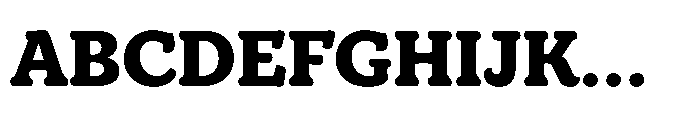 TT Bakers Extra Bold Font UPPERCASE