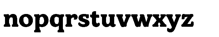 TT Bakers Extra Bold Font LOWERCASE