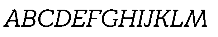TT Bakers Italic Font UPPERCASE