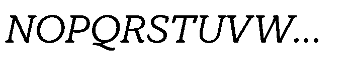 TT Bakers Italic Font UPPERCASE