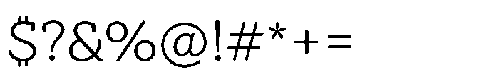 TT Bakers Light Font OTHER CHARS