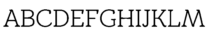 TT Bakers Light Font UPPERCASE