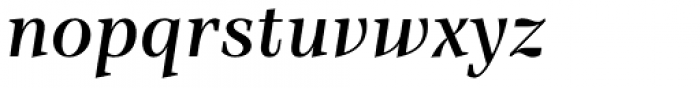 TT Barrels Demi Bold Italic Font LOWERCASE