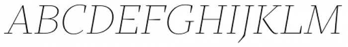 TT Bells Thin Italic Font UPPERCASE