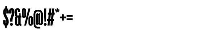 TT Bluescreens Condensed ExtraBold Font OTHER CHARS