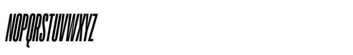 TT Bluescreens Condensed Medium Italic Font UPPERCASE