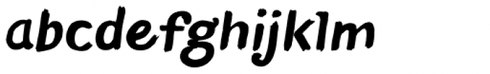 TT Blushes Bold Italic Font LOWERCASE