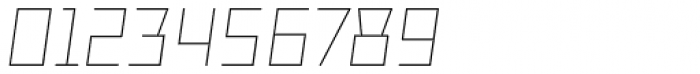 TT Bricks Thin Italic Font OTHER CHARS