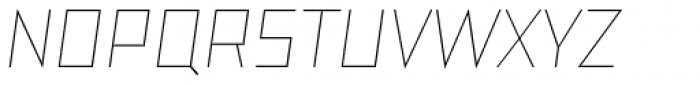 TT Bricks Thin Italic Font UPPERCASE