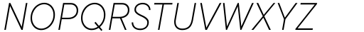 TT Commons Classic ExtraLight Italic Font UPPERCASE