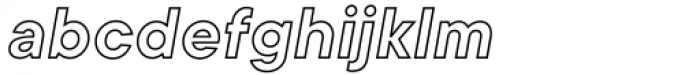 TT Commons Classic Outline Italic Font LOWERCASE