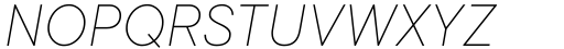 TT Commons Classic Thin Italic Font UPPERCASE