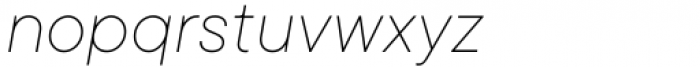 TT Commons Classic Thin Italic Font LOWERCASE