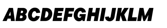 TT Commons Pro Compact ExtraBlack Italic Font UPPERCASE
