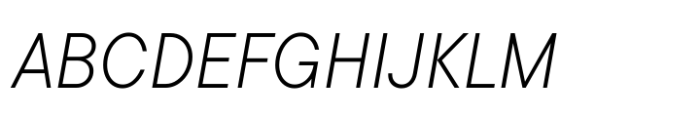 TT Commons Pro Compact Light Italic Font UPPERCASE