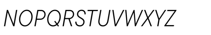 TT Commons Pro Compact Light Italic Font UPPERCASE