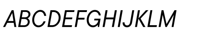TT Commons Pro Compact Normal Italic Font UPPERCASE