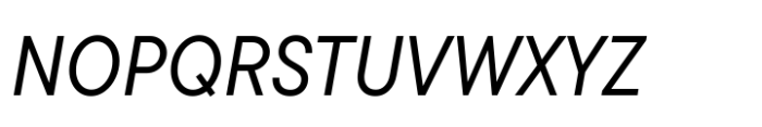 TT Commons Pro Compact Normal Italic Font UPPERCASE