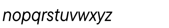 TT Commons Pro Compact Normal Italic Font LOWERCASE