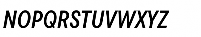 TT Commons Pro Condensed DemiBold Italic Font UPPERCASE