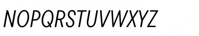 TT Commons Pro Condensed Italic Font UPPERCASE