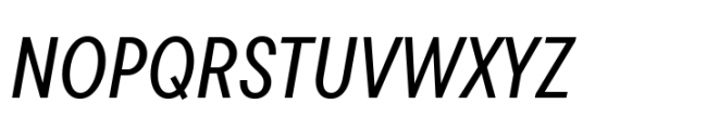 TT Commons Pro Condensed Medium Italic Font UPPERCASE