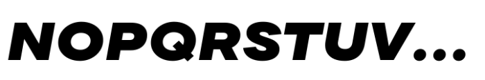 TT Commons Pro Expanded ExtraBlack Italic Font UPPERCASE
