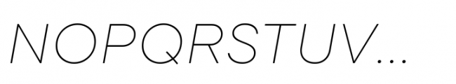 TT Commons Pro Expanded Thin Italic Font UPPERCASE